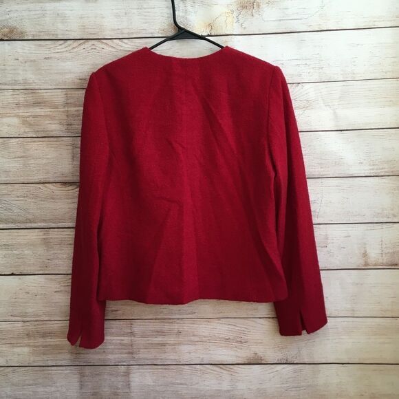 VINTAGE PENDLETON WOOL‎ BLAZER IN RED - Picture 5 of 6